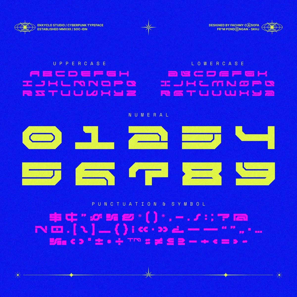 NCL RABEGS - Cyberpunk Font