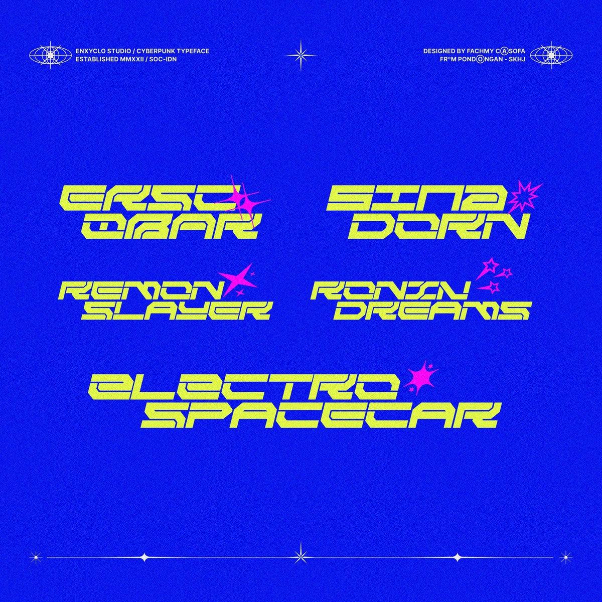 NCL RABEGS - Cyberpunk Font