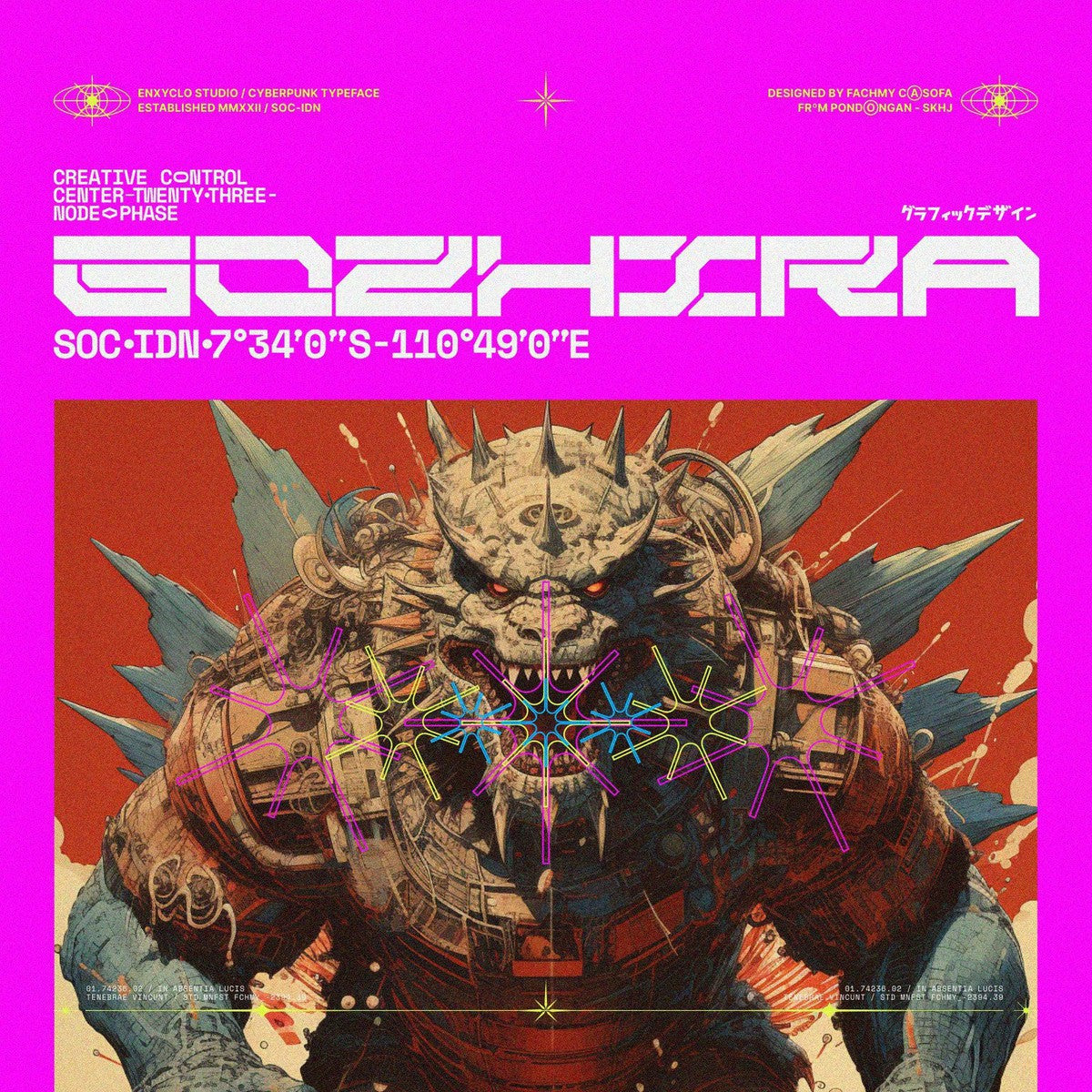 NCL RABEGS - Cyberpunk Font