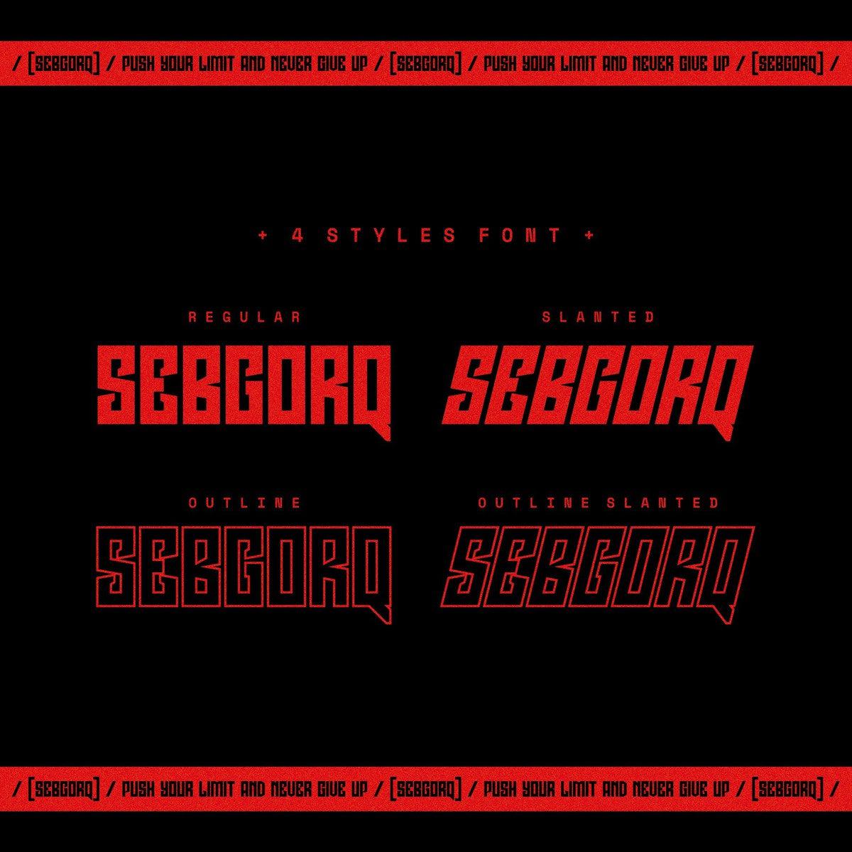 NCL Sebgorq - Urban Font