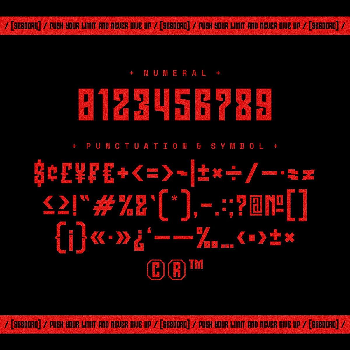 NCL Sebgorq - Urban Font