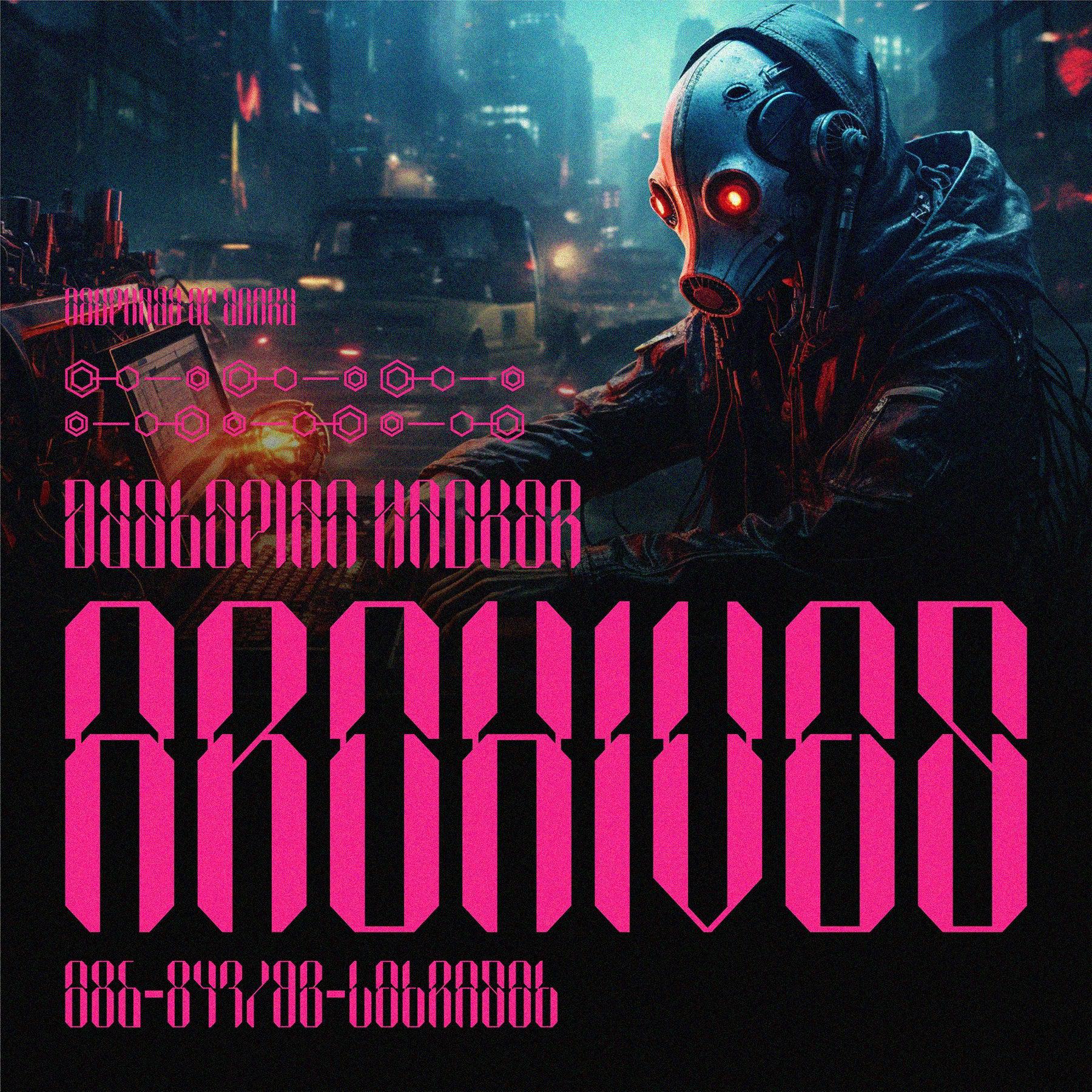 NCL Sephyrok - Cyberpunk Futuristic Tech Condensed Font