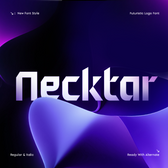 Necktar – Futuristic Logo Font