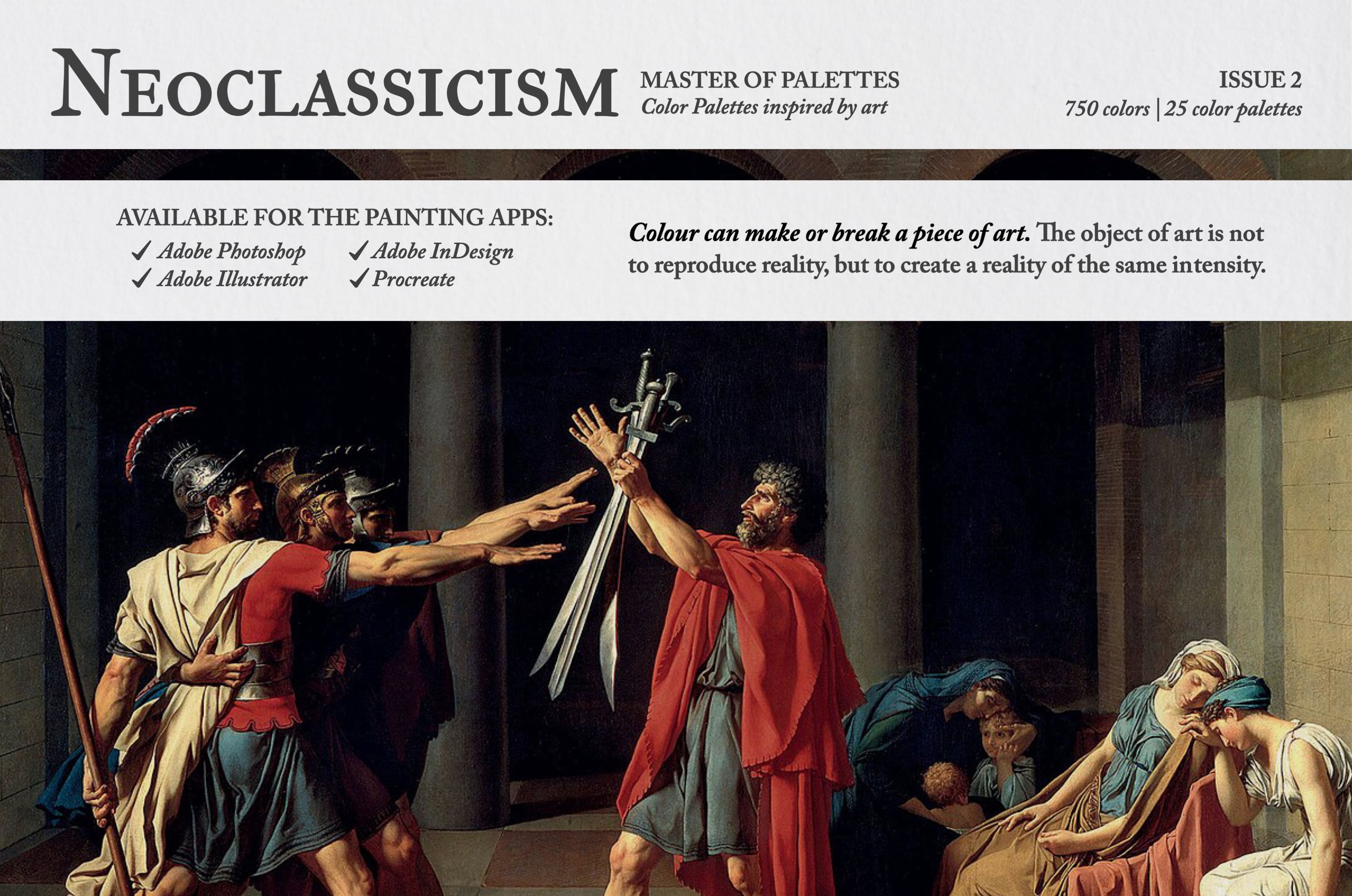 Neoclassicism Procreate Color Palettes