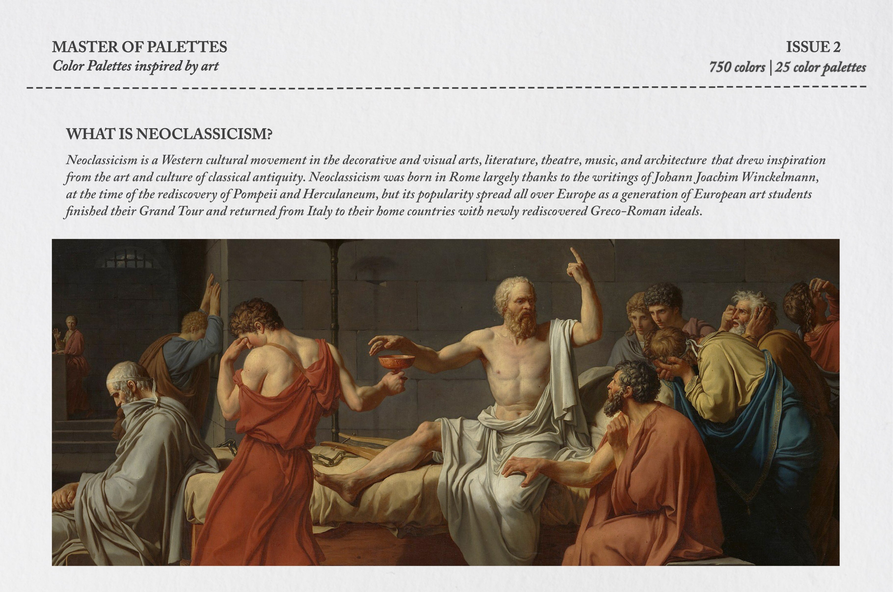 Neoclassicism Procreate Color Palettes