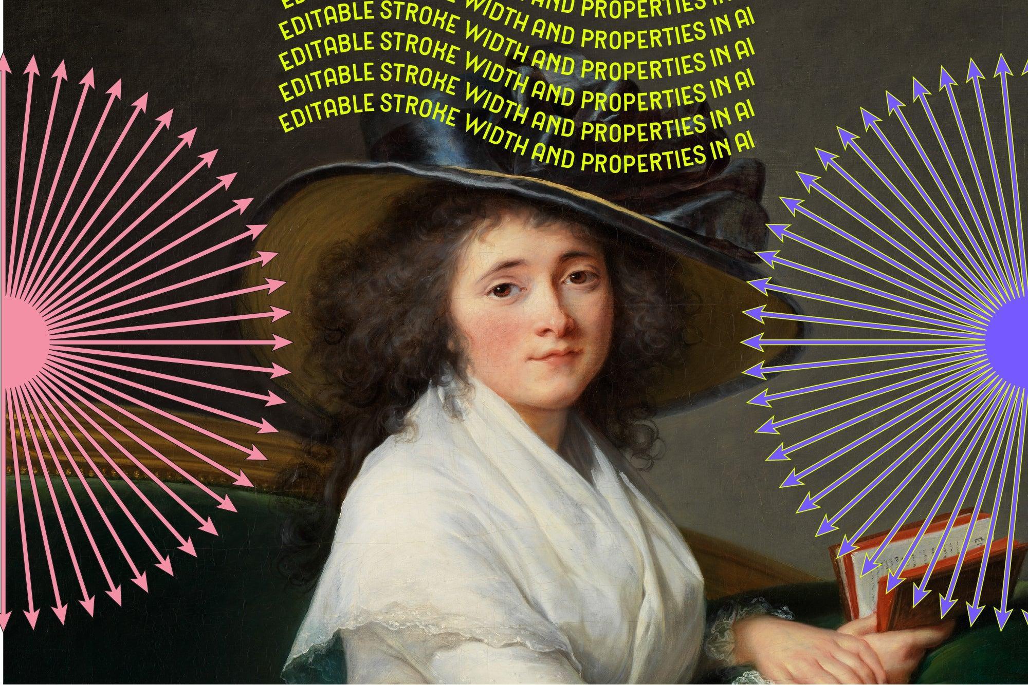 Neon Monoline Vector Objects Set