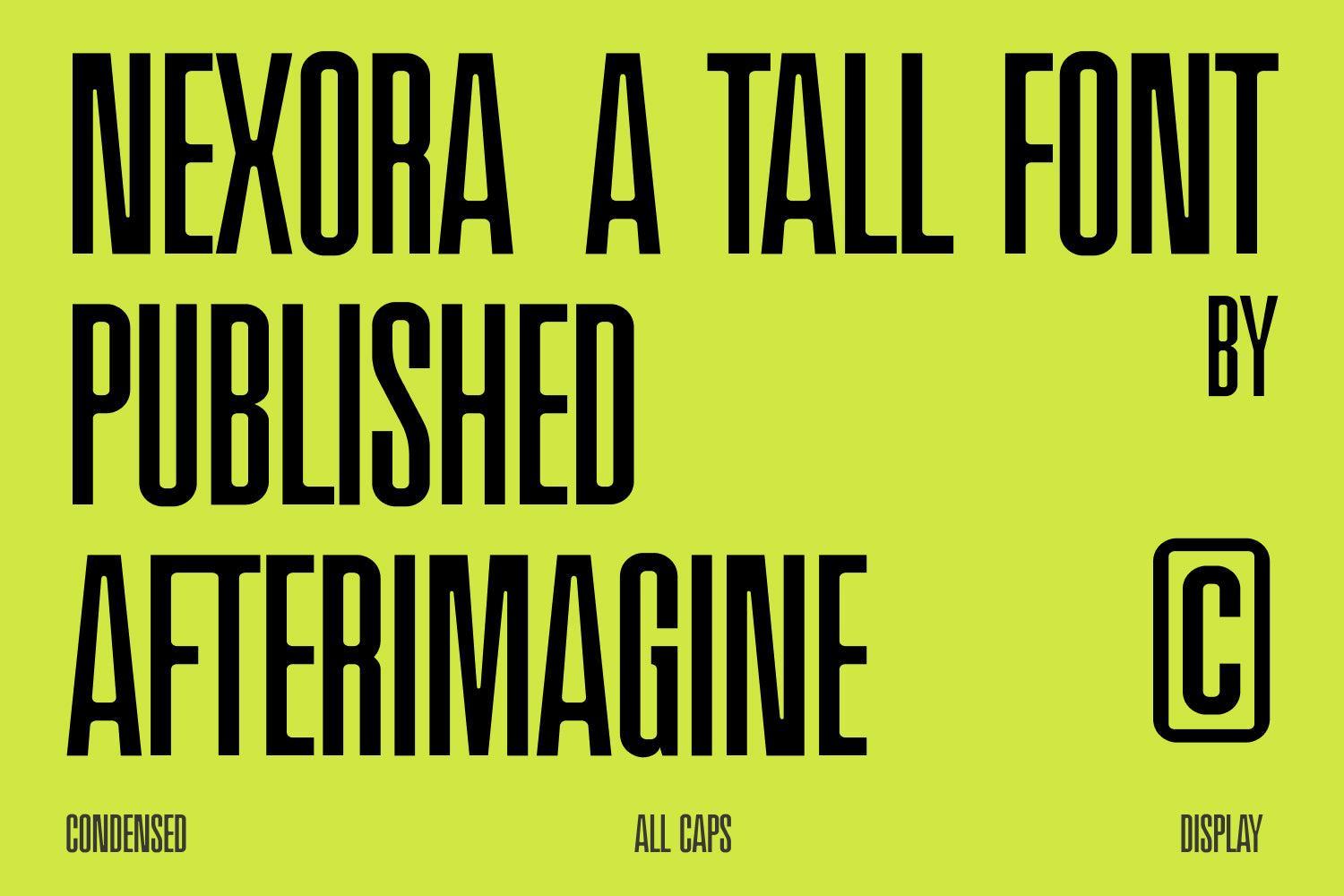 Nexora Tall Font