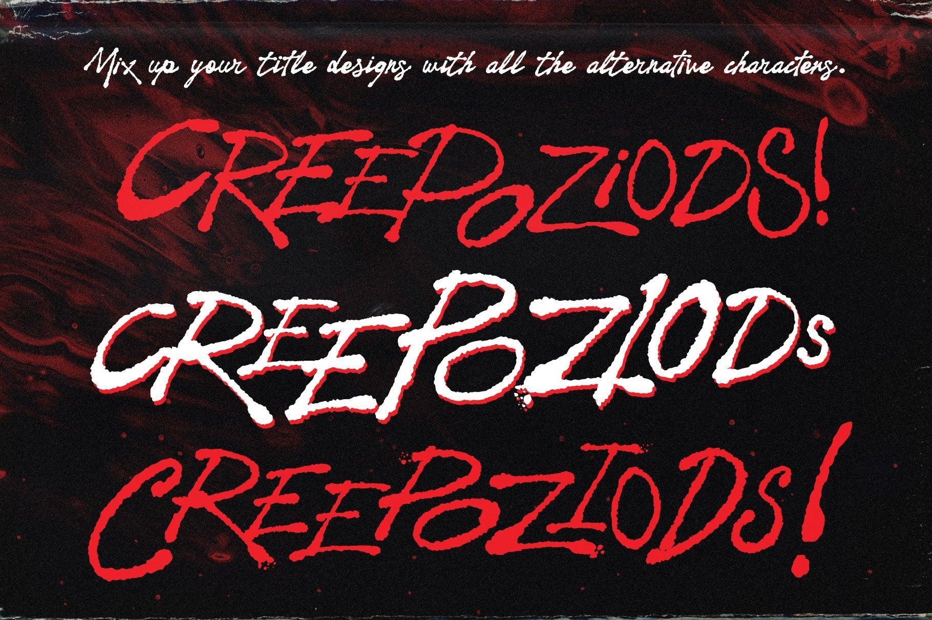 Night Visions: An Unsettling Hand-Drawn Brush Script Font