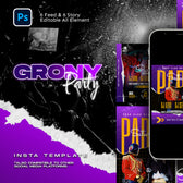 Nightclub Event & DJ Social Media Templates