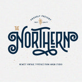 Northern Vintage Display Font