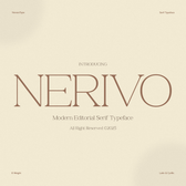 NV NERIVO – Modern Serif Font Family