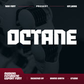 Octane Modern Futuristic Esport Font