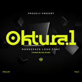 Oktural - Monospace Logo Font
