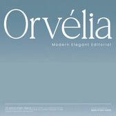 Orvelia Modern Elegant Editorial Font