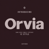 Orvia - Family Modern Sans Serif Font
