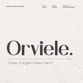 Orviele Clean Sans Serif Font