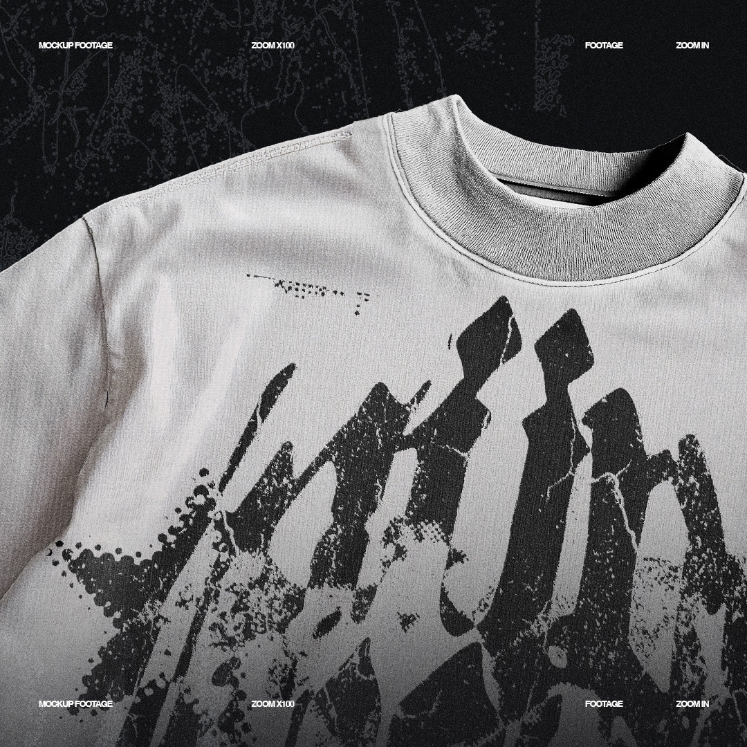 Oversized Realistic T-Shirt Mockup 5K