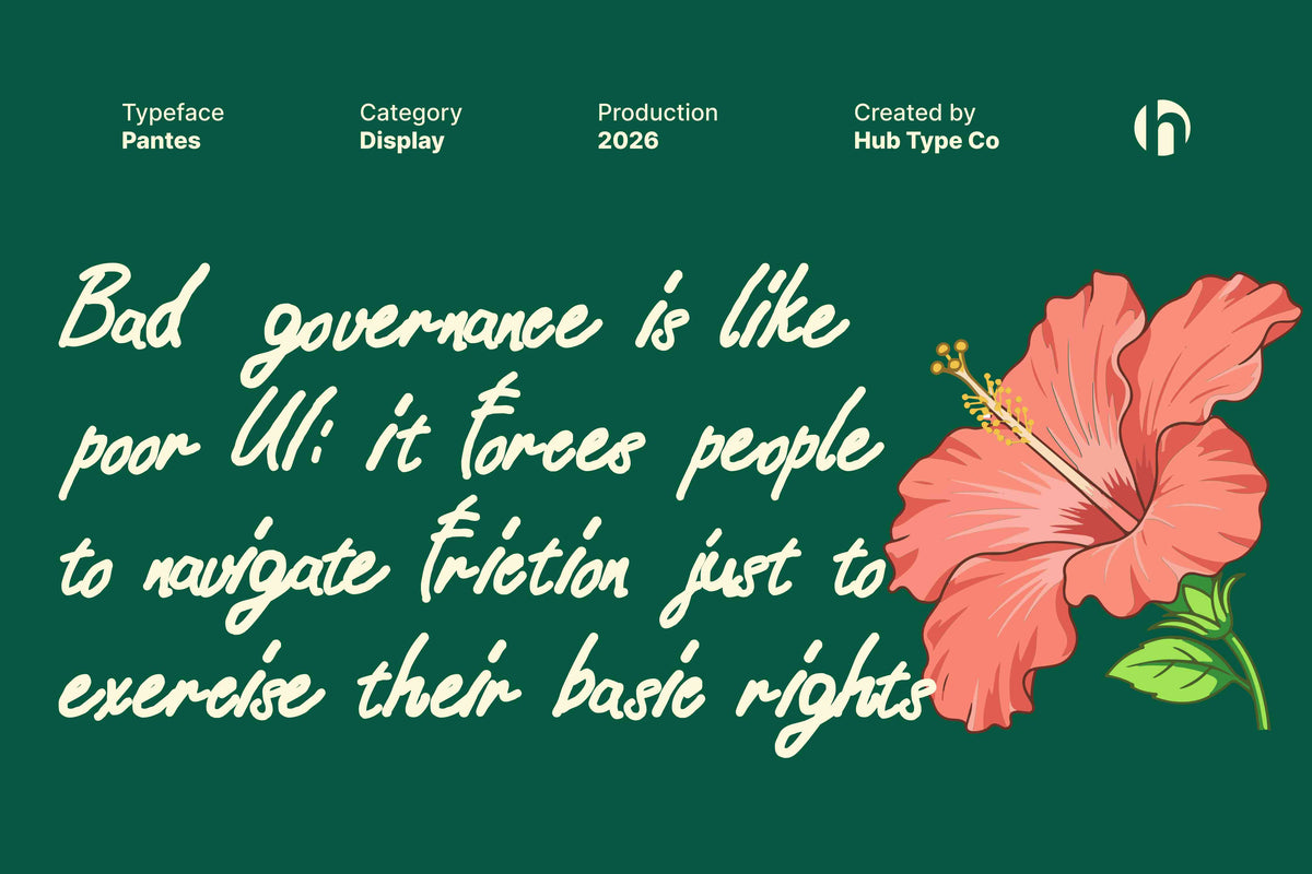 Pantes - An Organic Script Typeface by Hub Type Co, preview 3