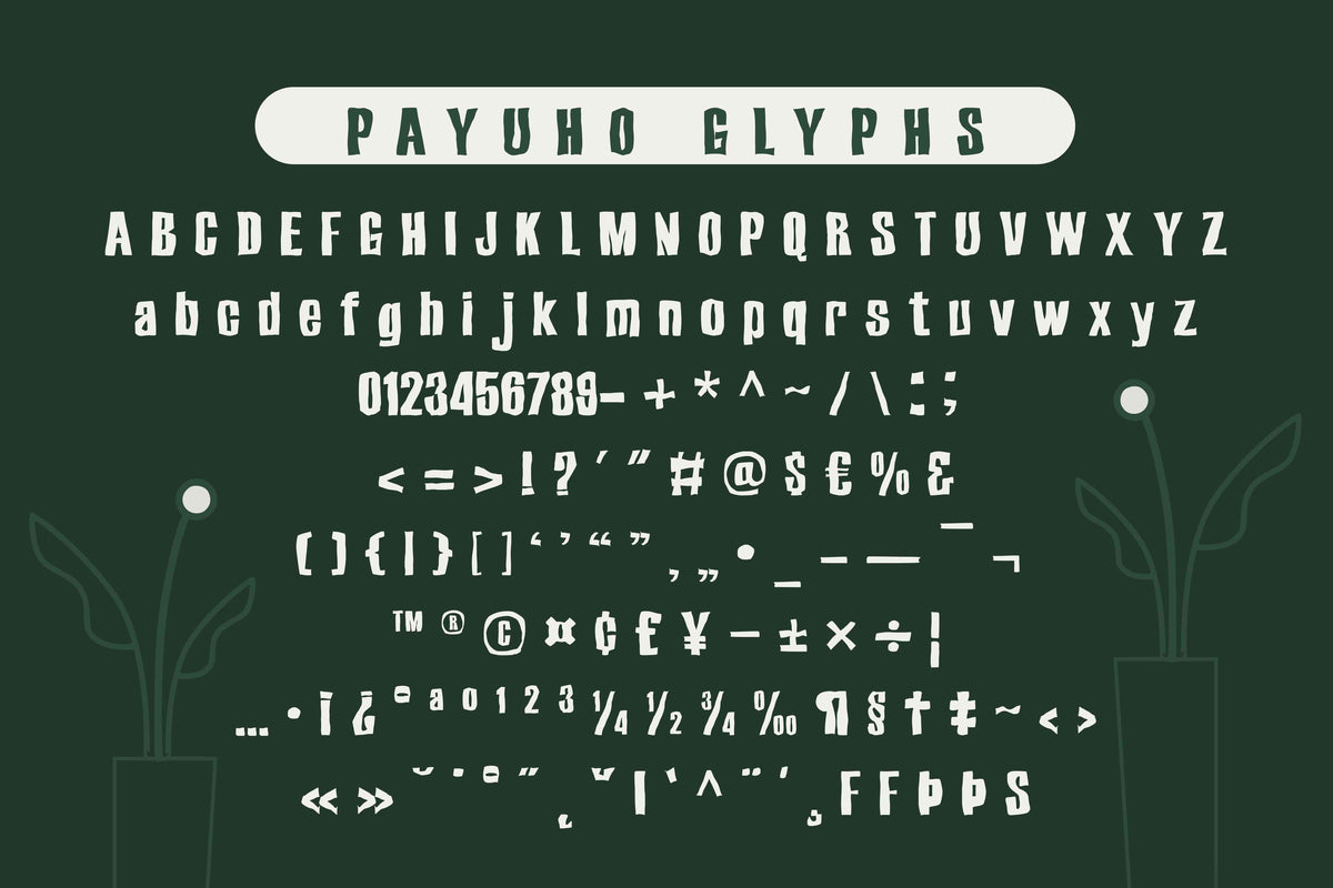 Payuho — Bold & Hand-Crafted Display Typeface by Hub Type Co, preview 9