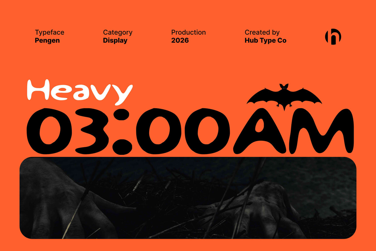 Pengen – Handdrawn Display Typeface by Hub Type Co, preview 7