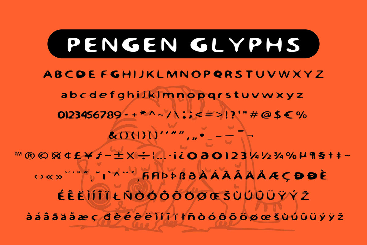 Pengen – Handdrawn Display Typeface by Hub Type Co, preview 9