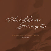 Phillia - Minimalist Signature Font
