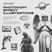 Photocopy Effect Illustrations Pack