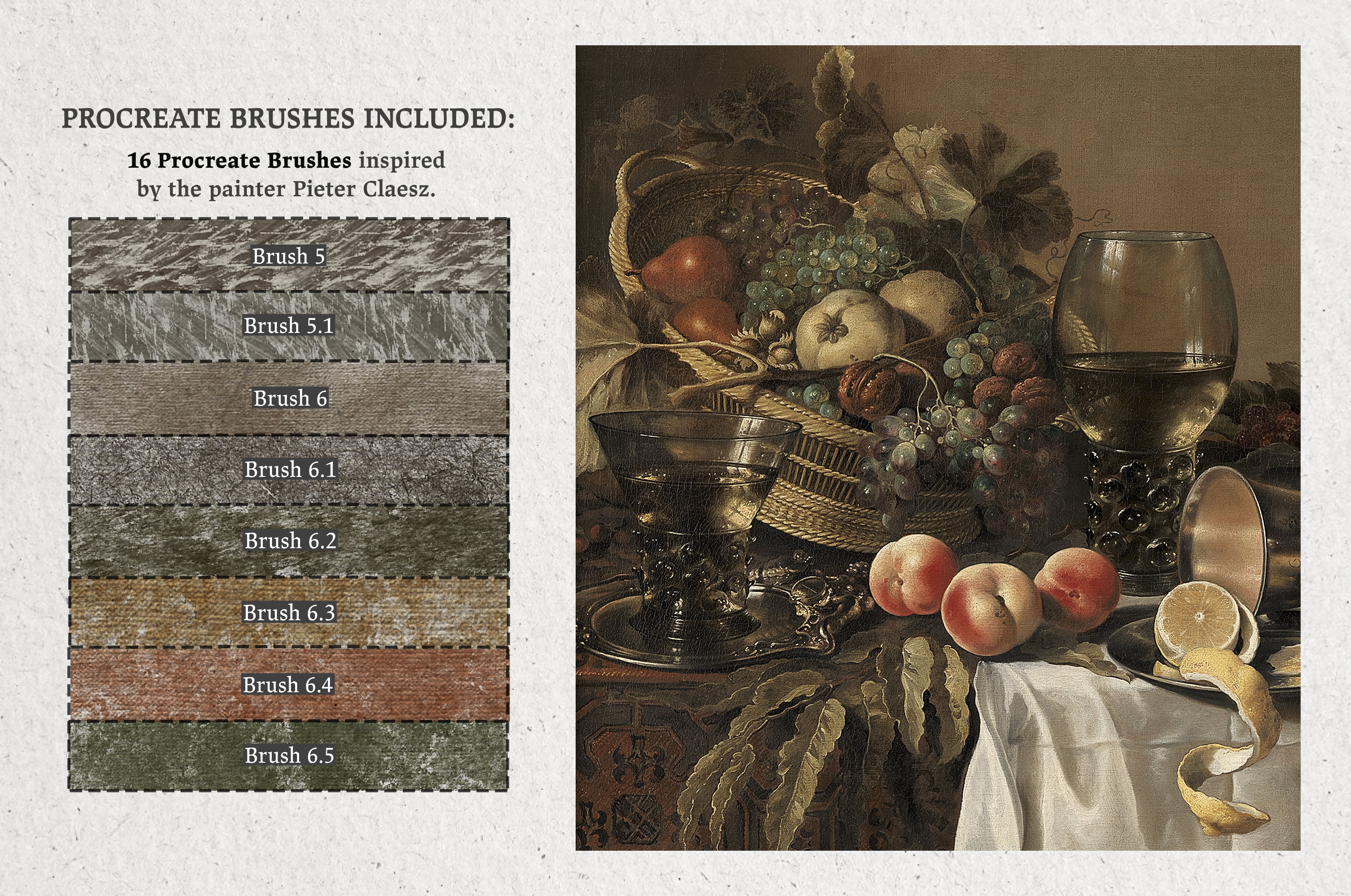 Pieter Claesz Procreate Kit