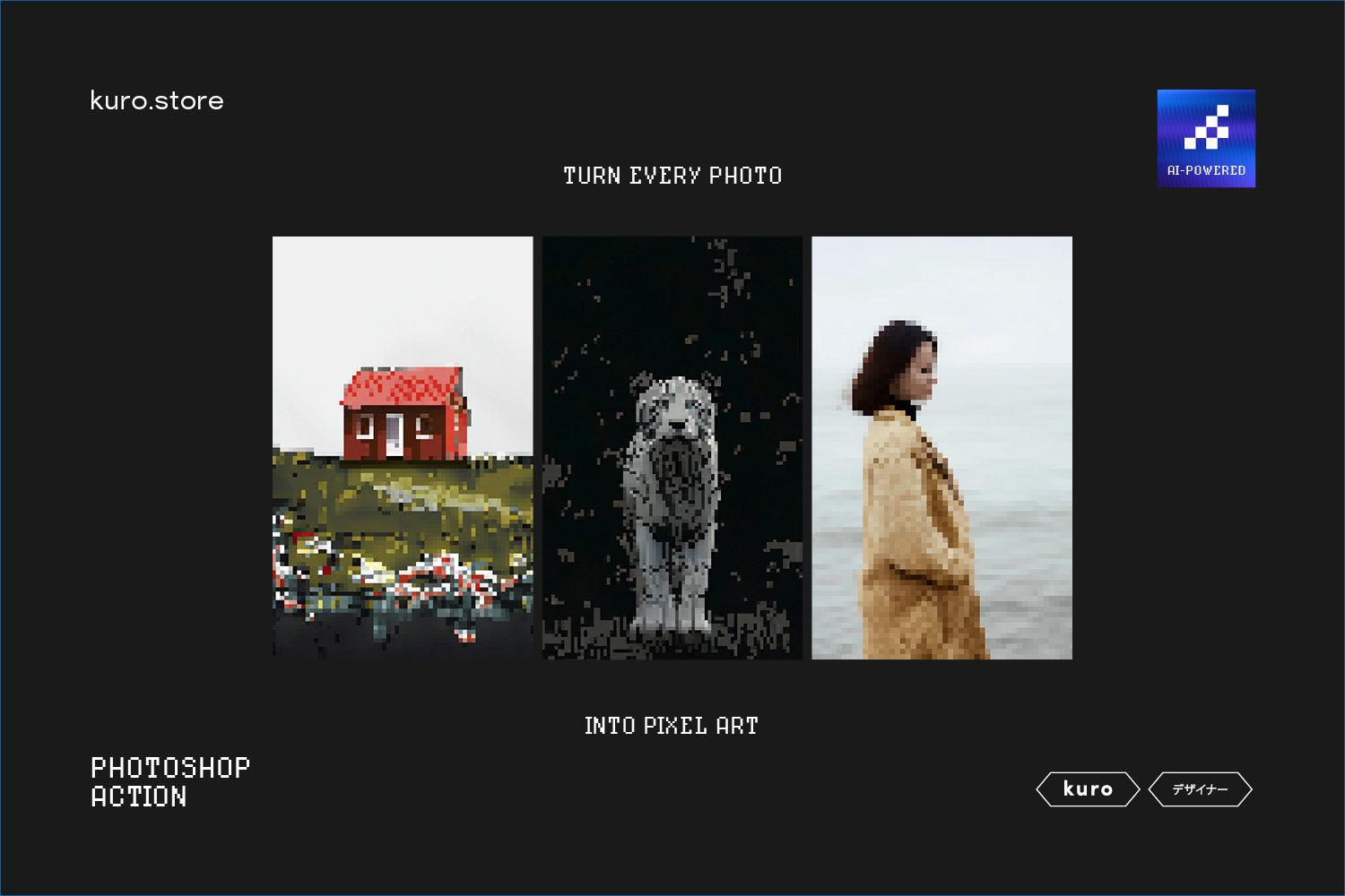 Pixel-8 – AI Enhanced Photoshop Effect