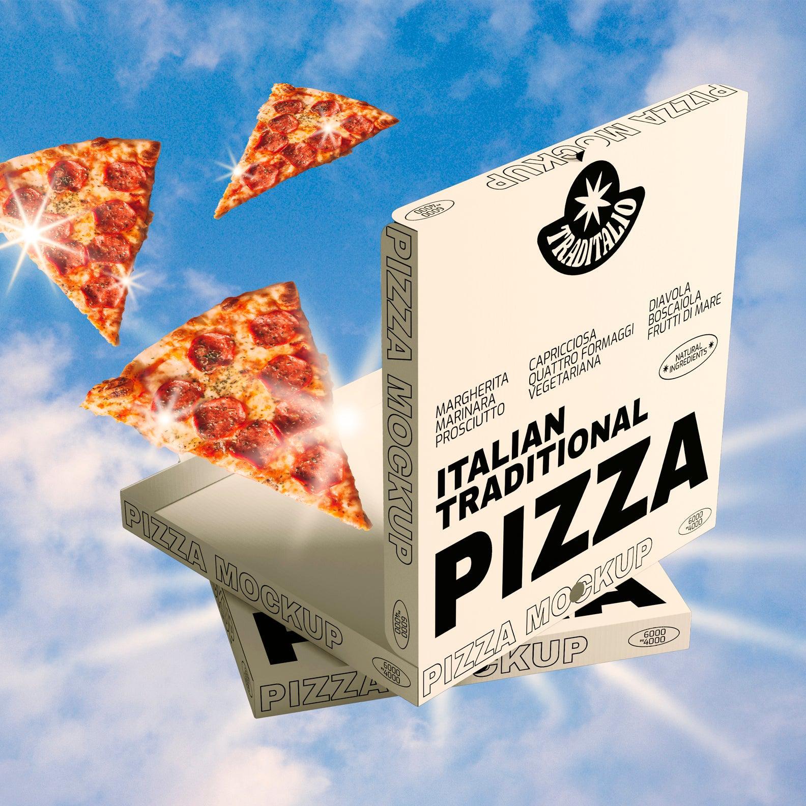 Pizza Box Mockups - 3 in 1