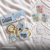 Plastic Sticker Mockup