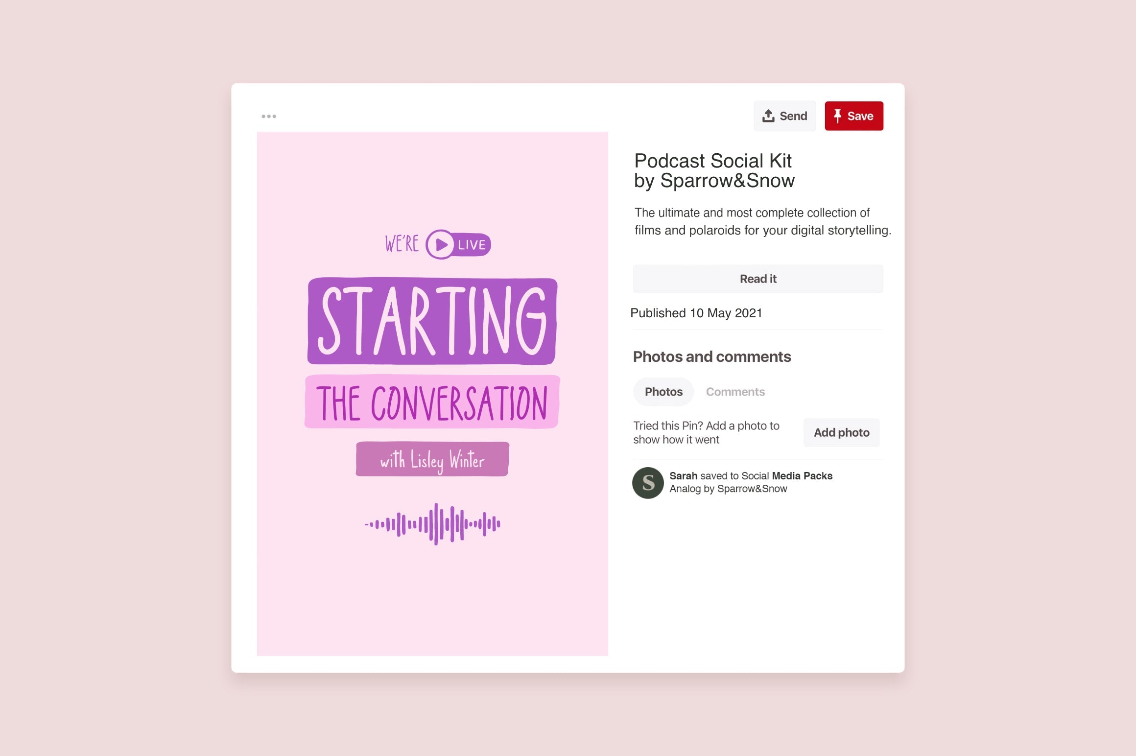Podcast and Live Instagram Creator