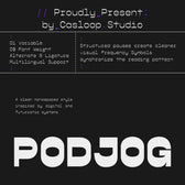 Podjog – Minimalist Monospace Font