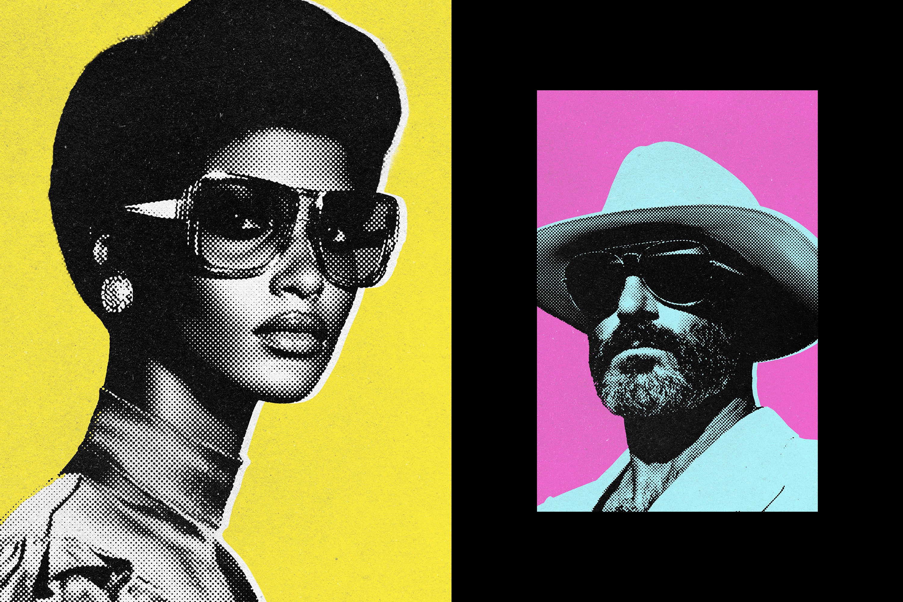 Pop Art Halftone Photo Effect