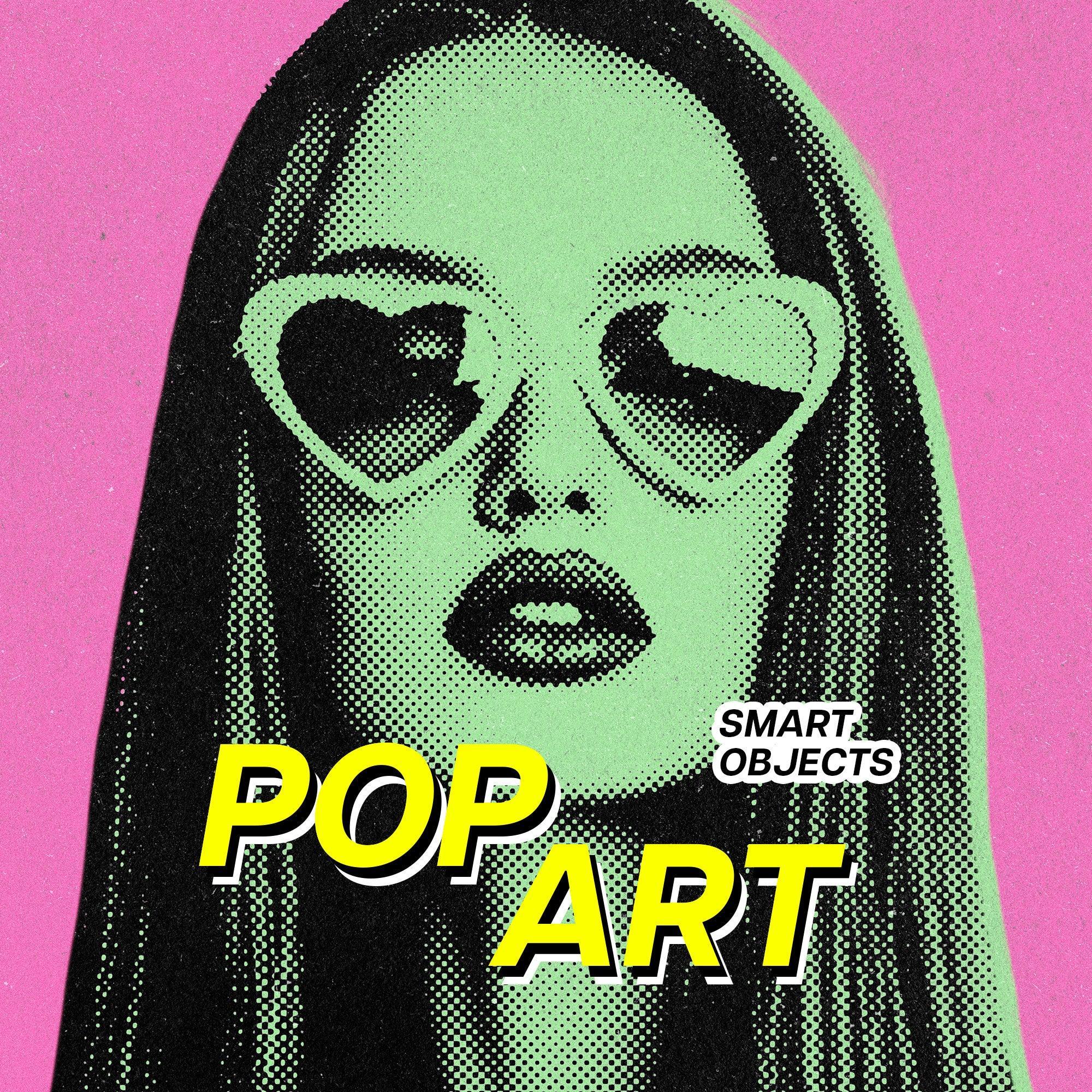 Pop Art Halftone Photo Effect