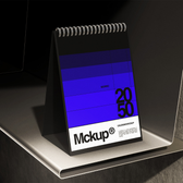Potrait Desk Calendar Mockup