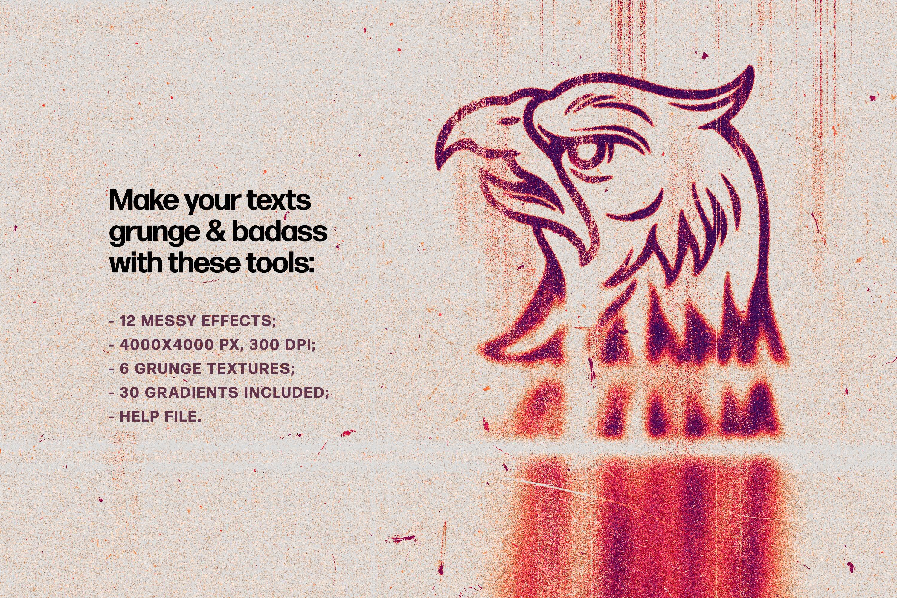 Printed Mess Text & Logo Effects