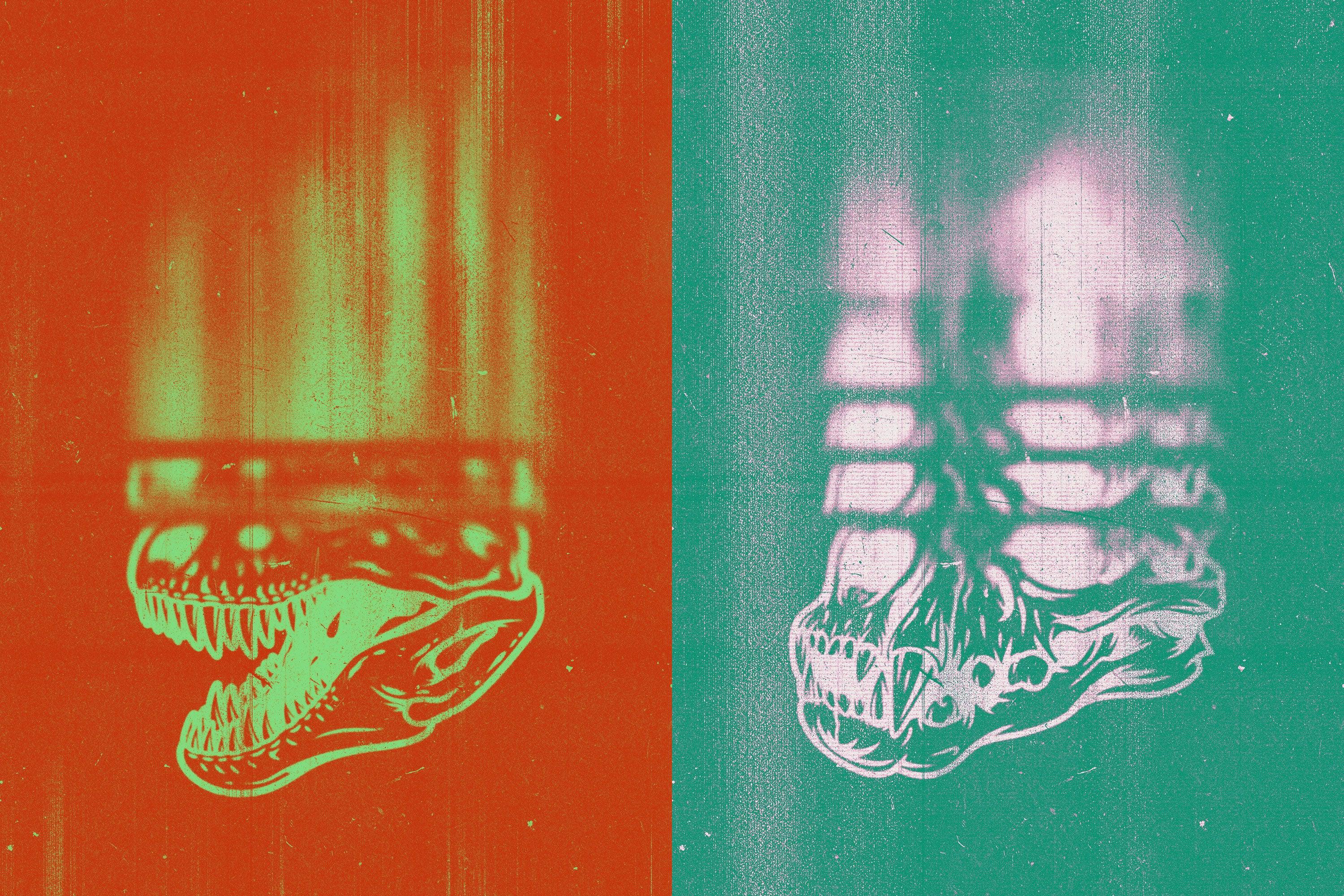 Printed Mess Text & Logo Effects