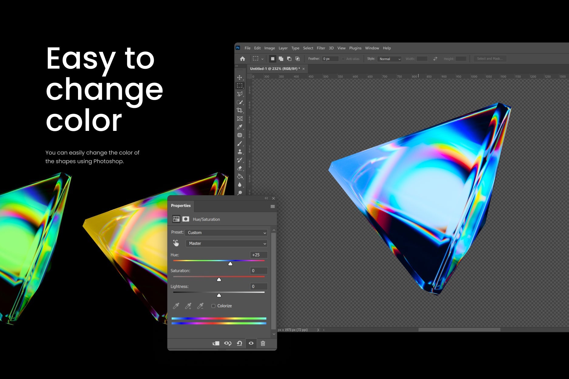 Prism Glass 3D Shapes