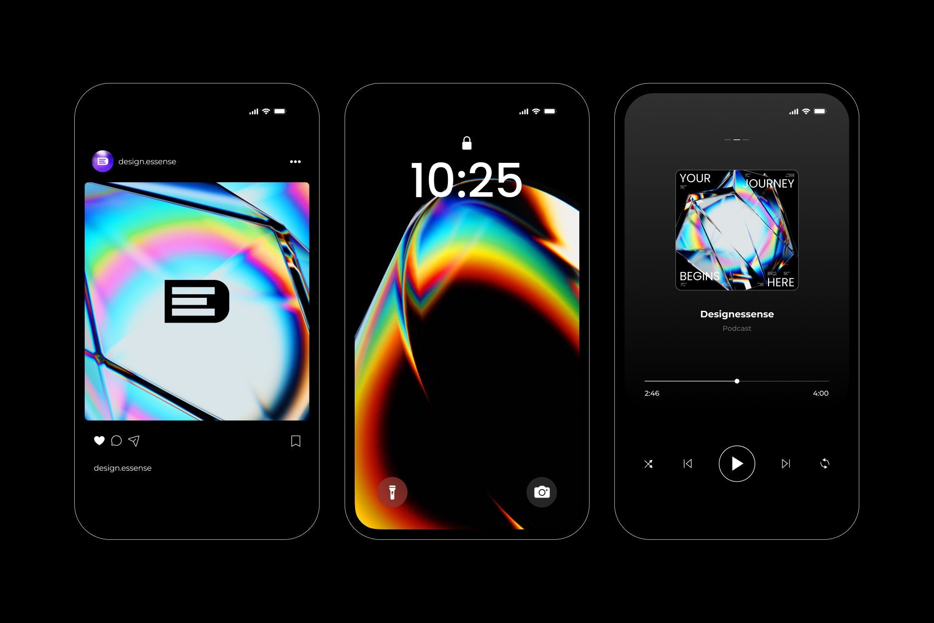 Prism Glass 3D Shapes