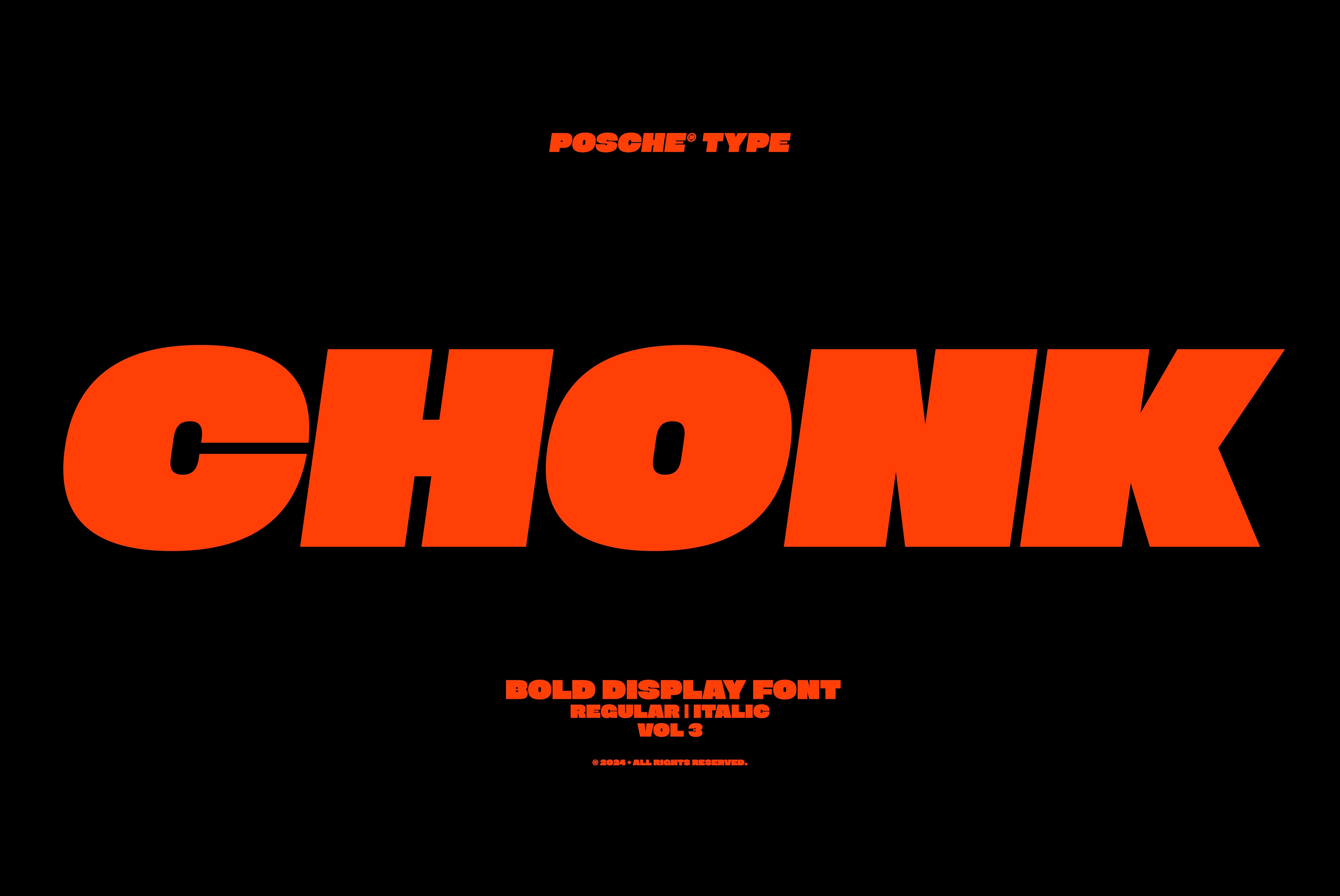 PS Chonk | Display Typeface