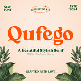 Qufego Beautiful Stylish Serif Font