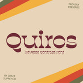 Quiros – Reverse Contrast Font