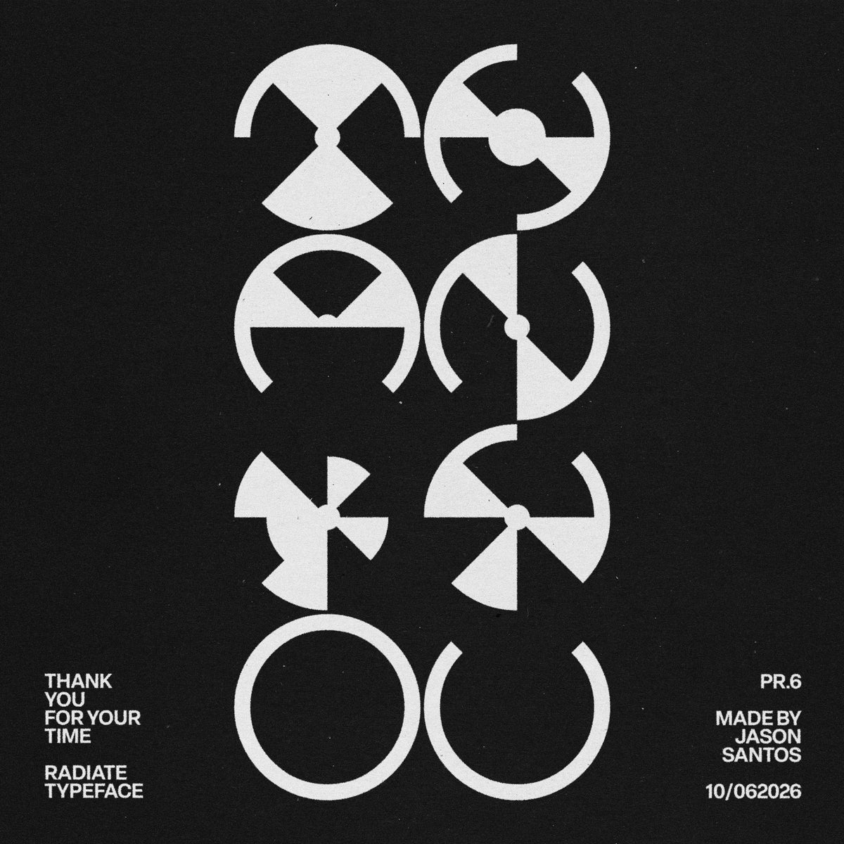 Radiate Typeface by Jason Santos, preview 14