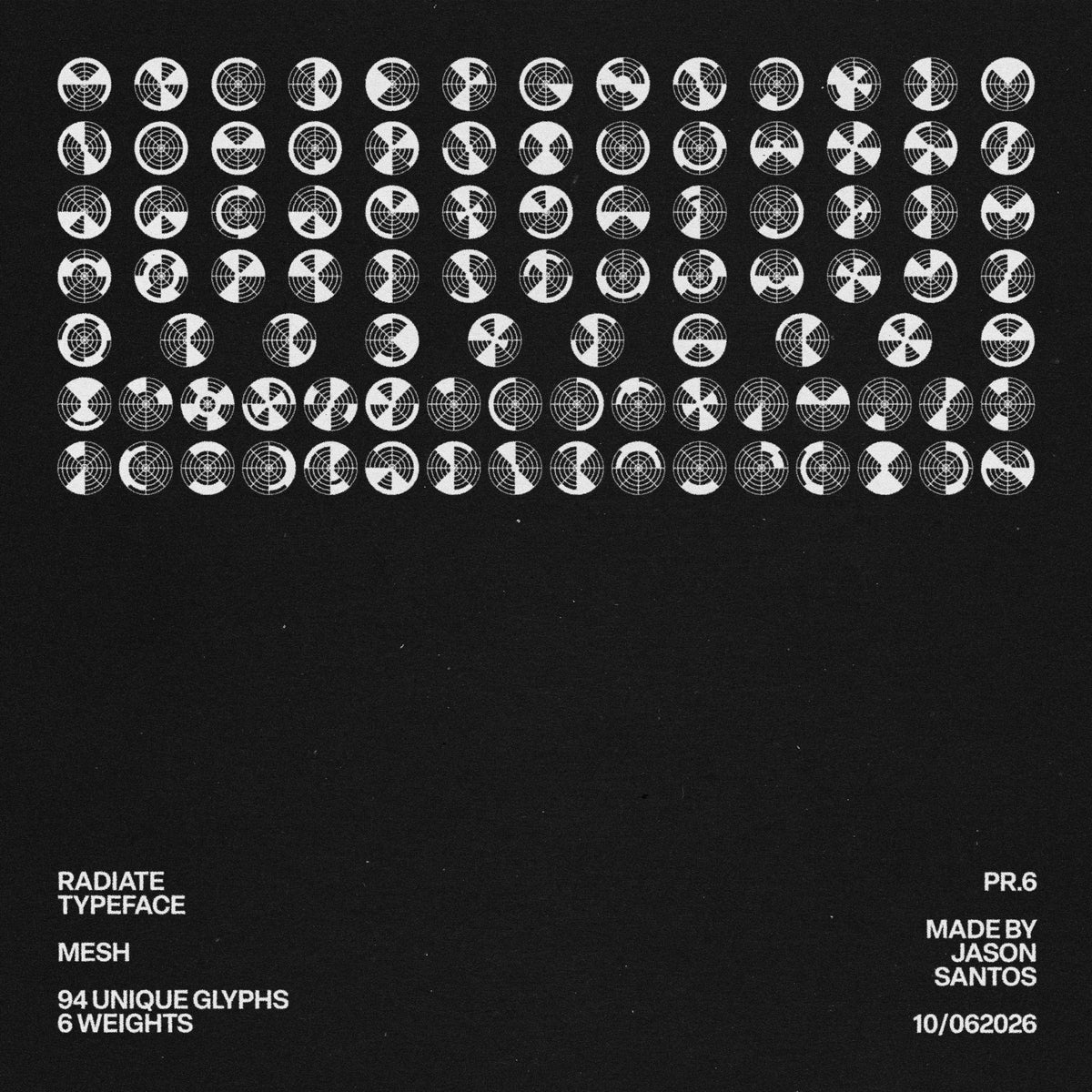 Radiate Typeface by Jason Santos, preview 4
