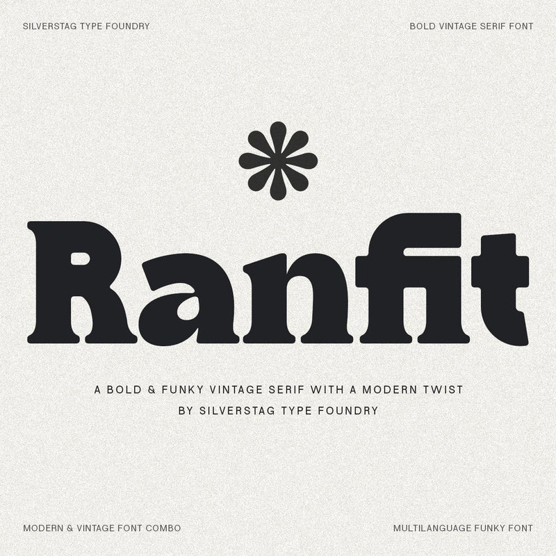 Ranfit - Bold & Funky Serif Font