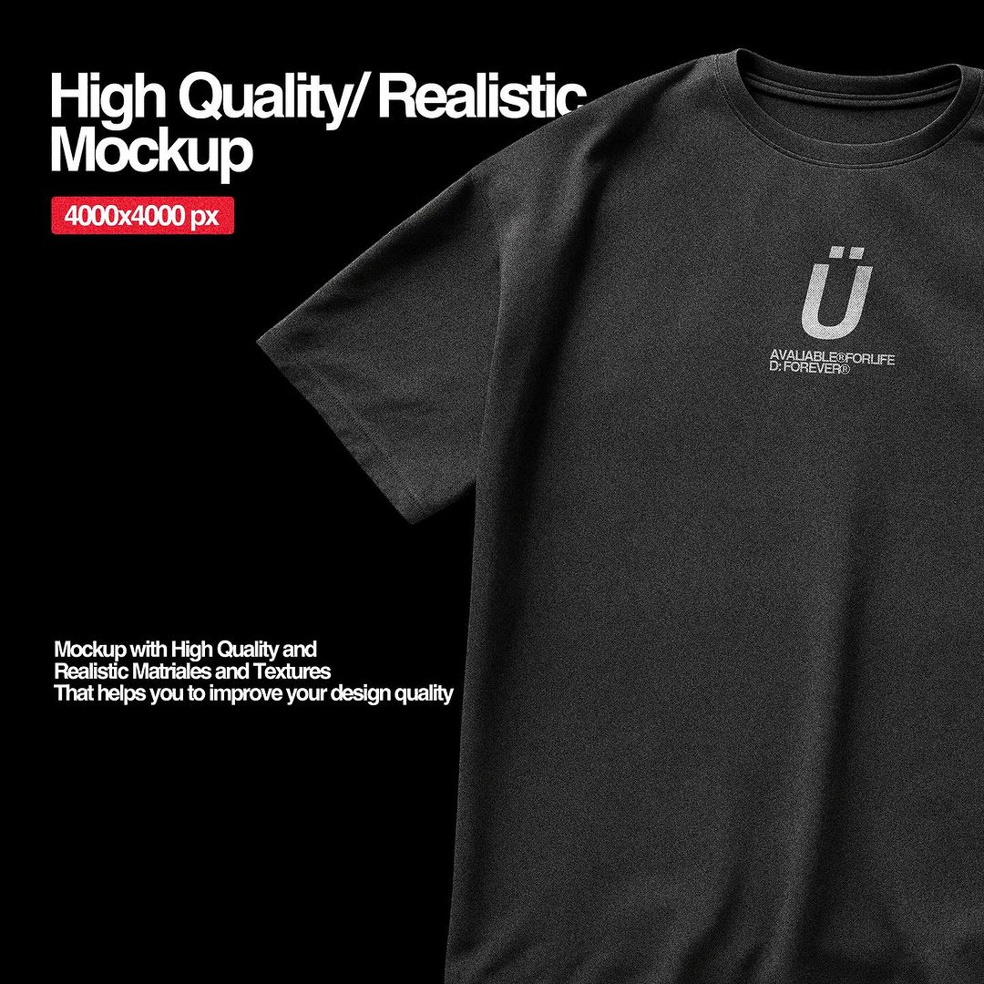 Realistic Oversize T-Shirt Mockup