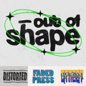 Retro Faded Print Grunge Text Effect