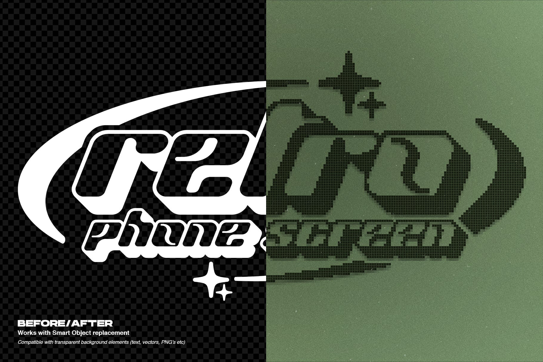 Retro Phone Screen Effect