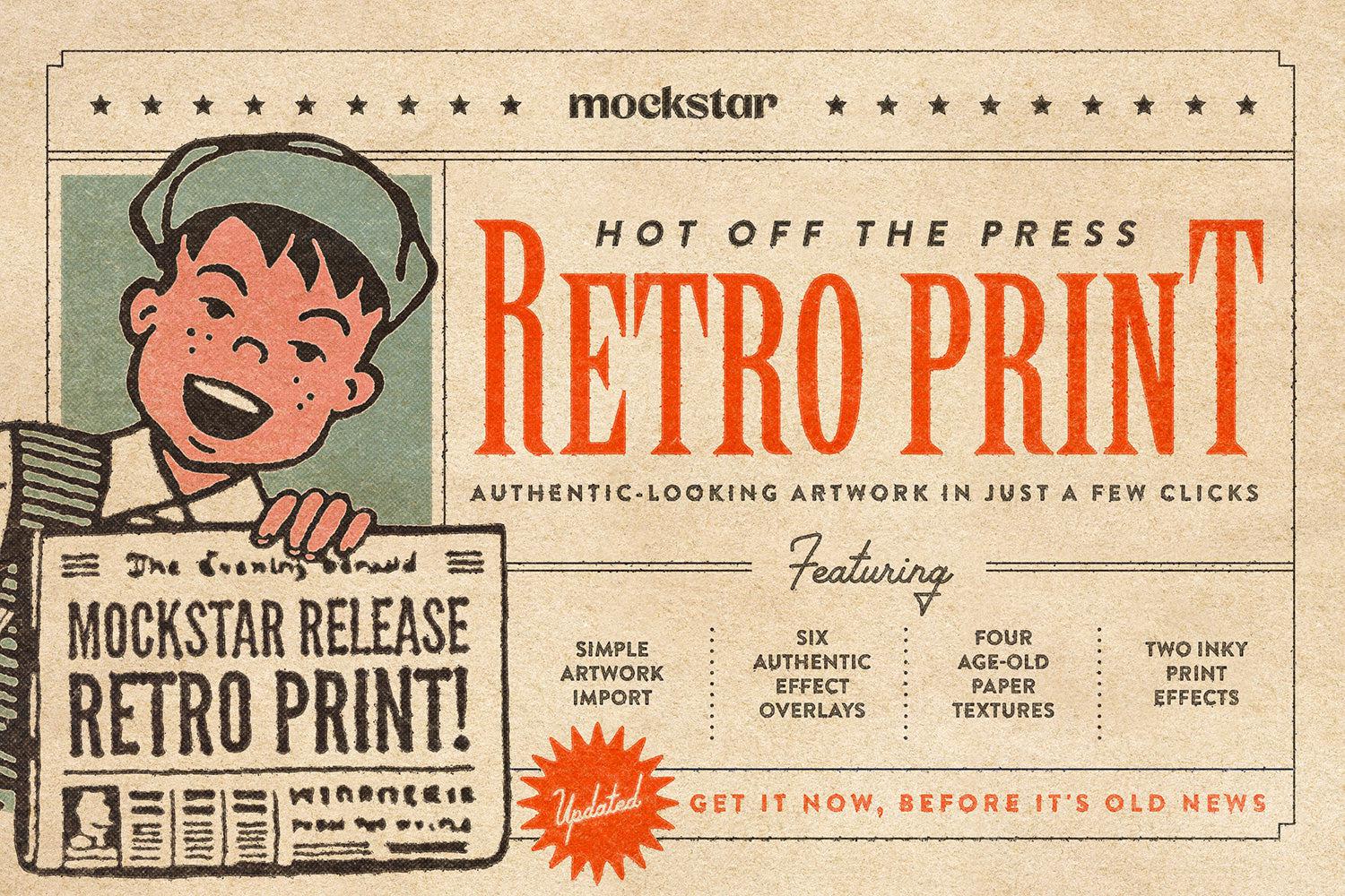 Retro Print Texture Effect